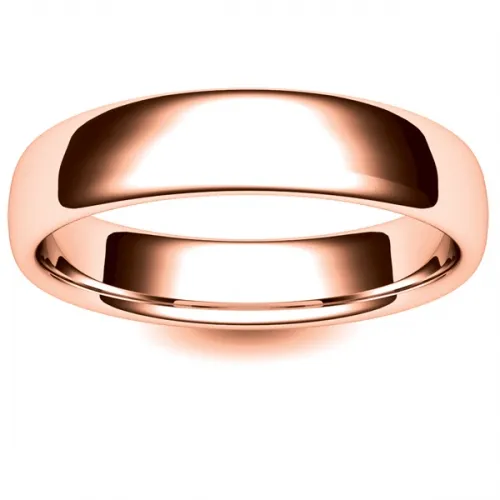 Soft Court Medium - 5mm Rose Gold Wedding Ring (SCSM5R)